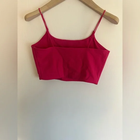 Garage Crop Top Bundle (2) Pink Camisole S + White Los Angeles Tank M - Picture 3 of 5
